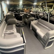 2025 Godfrey EX2286SBX Triple Pontoon Boat- Navy/Silver